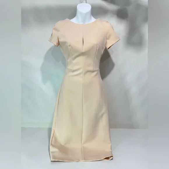 Zara Dresses Zara Peach Midi Minimalist Party Dress In Xs